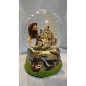 Disney The Lion King Snow Globe Musical "The Circle of Life" Vintage 1994